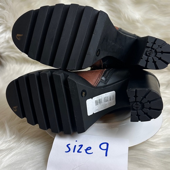 Antonio Melani Penn Leather Lug Sole Booties - Picture 15 of 16